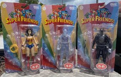 NEW McFarlane DC Super Friends RED PLATINUM Superman Batman Wonder Woman Figures