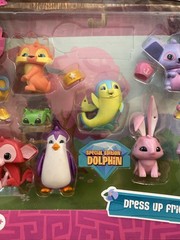Animal Jam Figures WildWorks Jazwares Plush Tin Sparkle Tiger Dress Up Friends