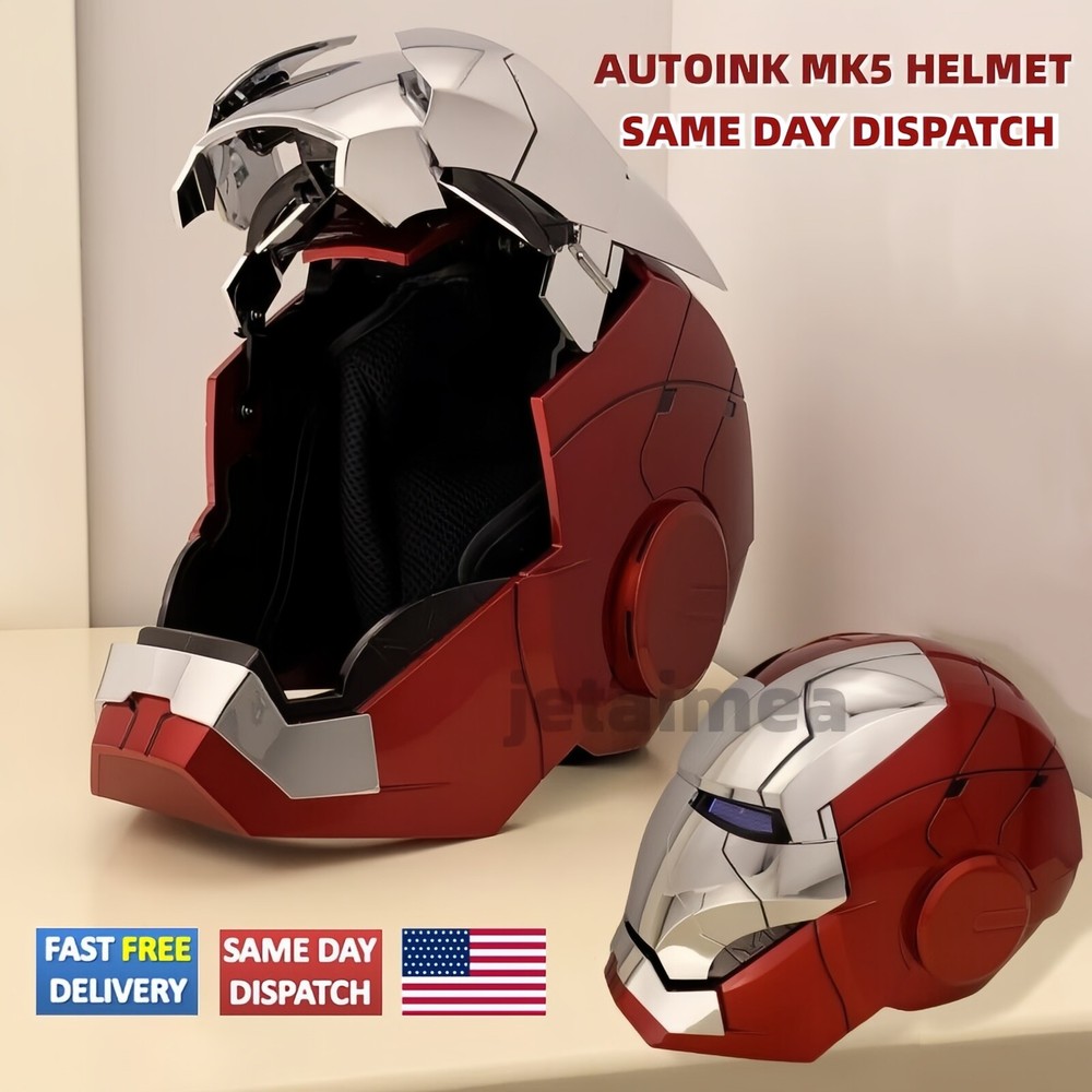 AUTOKING Iron Man MK5 1:1 Helmet Wearable Voice-control Mask Toy Gifts Cosplay