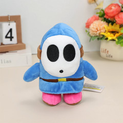5X Black Blue Green Yellow Red Shy Guy Super Mario Bros Plush Toy Paper Mario 6″