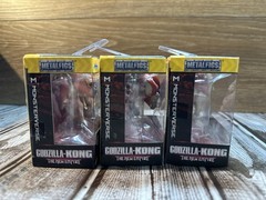 Godzilla x Kong The New Empire Skar King Metalfigs Lot of 3 Jada Toys Die Cast