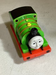 Thomas & Friends Percy Train Pull Back & Go Racer Train Engine 2009 Mattel R9495