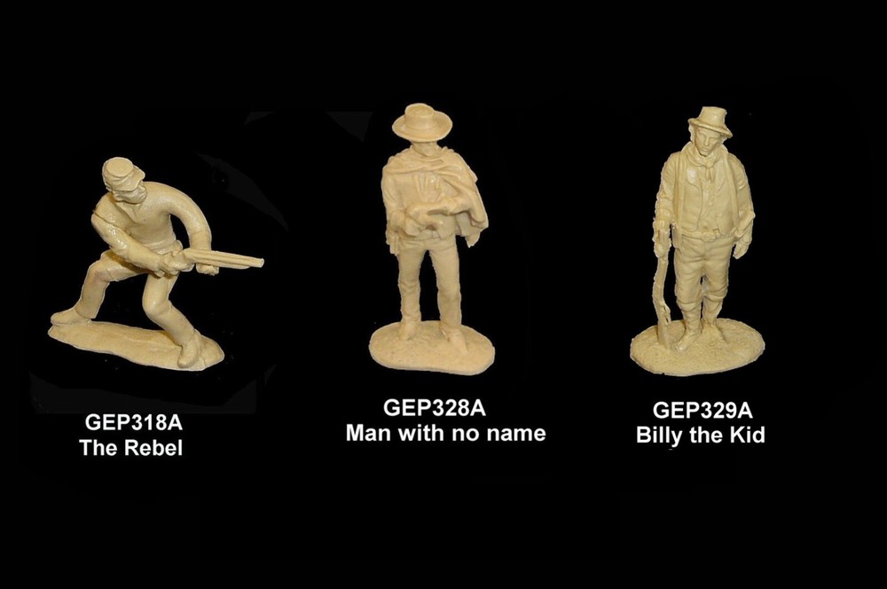 TV & Movie Western Character figures plastic toy soldiers MARX playsets 54mm