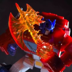 3D Printed Cosmic Flame Battle Axe Accessory DIY Fit for SS86 Truck ActionFigure