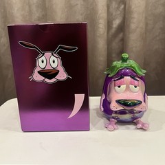 RARE 2026 Cartoon Network Courage Cowardly Dog Electroplated Coin Bank Figure