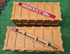 2 GI Joe 1/6 Para Drop Emergency Rapid Arachnid Crate AT GI Joe Collector Club