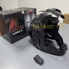 Iron Man Mk5 Black 1:1 Helmet Wearable Voice-control Open&close Cosplay Boxed