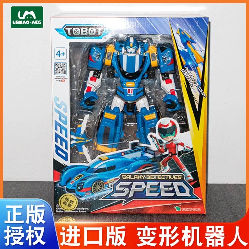 9.5″ Tobot V Galaxy Detectives Speed Transform Vehicle Robot Car Action Figure