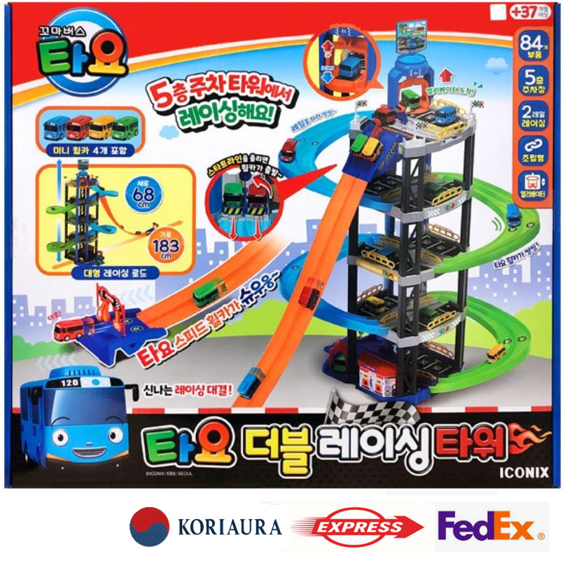 TAYO The Little Bus Double Racing Tower Car Playset / EXPRESS