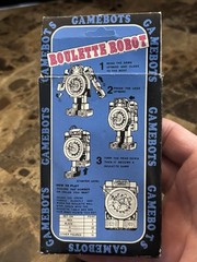 GAMEBOTS Roulette Wheel Robot 1980s Vintage Transformers Space Toy Damaged