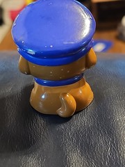 Unbranded Light Plastic Police Dog Toy Figure- 2.25 In Tall WEAR