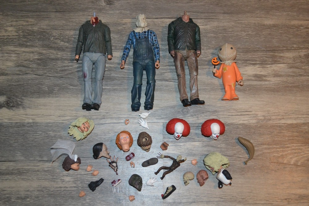 NECA HORROR ACTION FIGURE PARTS LOT JASON IT CHUCKY FREDDY