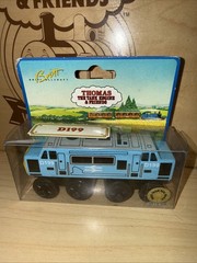 D199 ! THOMAS FRIENDS TRAIN WOODEN 1996 New ! BOX SPAMCAN ! BRITT ALLCROFT