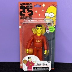 NECA The Simpsons YAO MING 25th Anniversary 5 Inch Action Figure Series 1 New