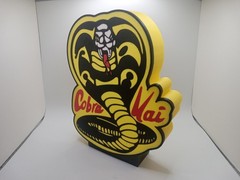 Retro Karate Kid Cobra Kai logo lightbox sign display light box sign