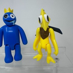 PhatMojo Blue Yellow Figures Lot Roblox Game Rainbow Friends Posable 5″ Set of 2