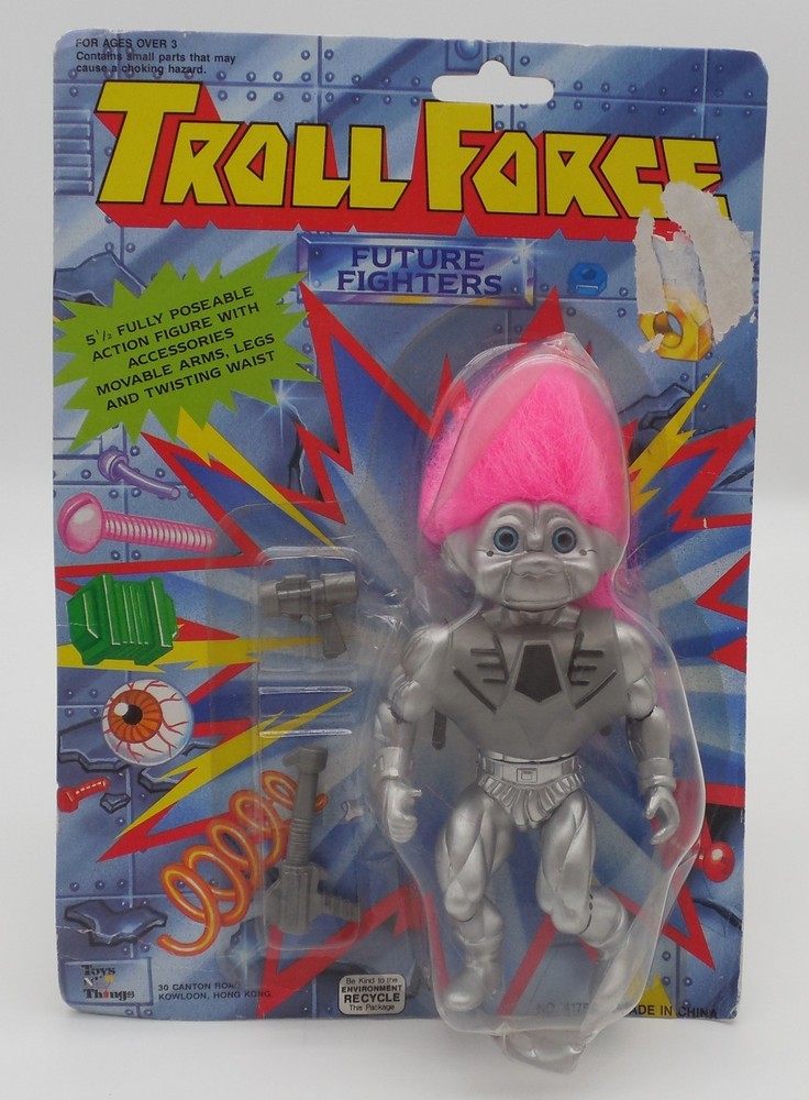 Troll Force Future Fighters Metal Man NEW with Damaged Package