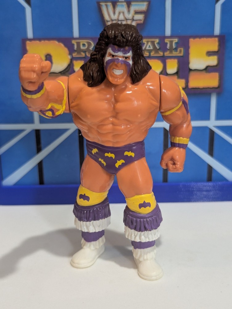 WWF Hasbro Ultimate Warrior – WWE Mattel LJN Titan Sports – Purple