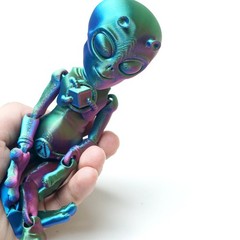 8.3inch 3D Printed Alien Model,Articulated Animals figure,Fidget Toys Home Decor