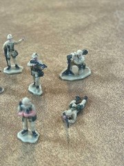 Galoob Micro Machines Military Figures Army Men Soldiers Tan Lot of 8 Unique