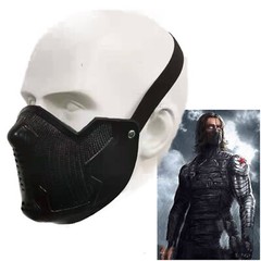 Winter Soldier Mask Bucky Barnes Cosplay Costume Latex Halloween Party Helmet