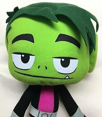 New Large Teen Titans Go Plush Beast Boy 14 Inch Plush. New. Soft Licensed Toy.