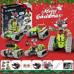 VOPOGLNE 5 in 1 STEM Robot Building Kit, APP & Remote Control Robotics Building