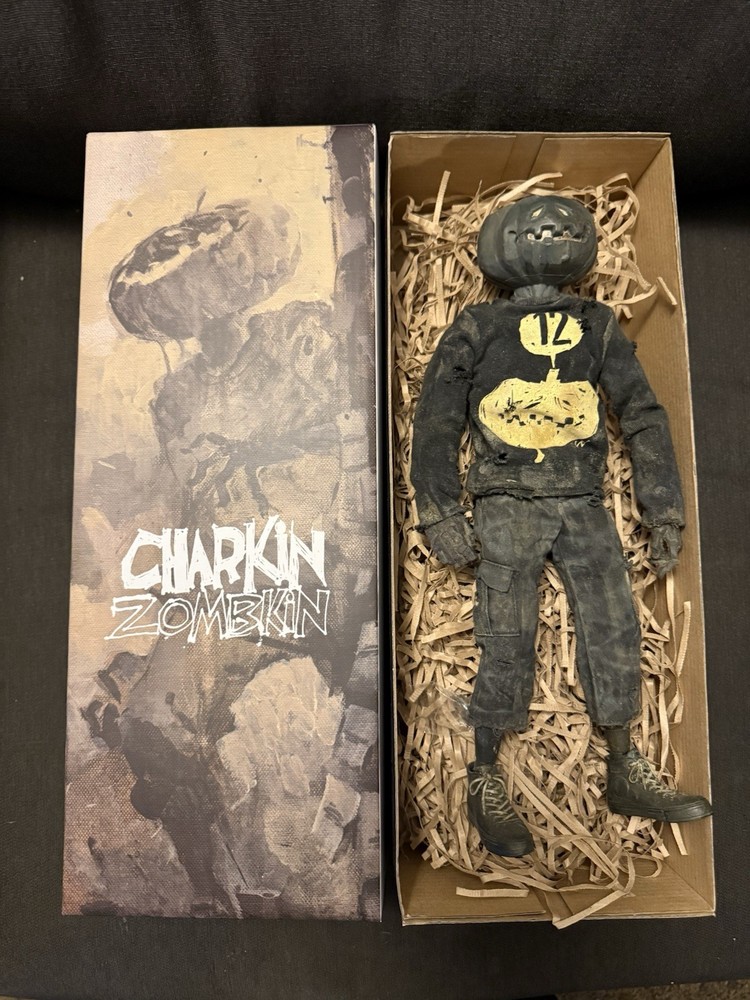 2012 WWR ThreeA ASHLEY WOOD CHARKIN ZOMBKIN PUMPKIN FIGURE With/BOX