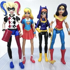 DC Comics Super Hero Girls Harley Quinn Batgirl Super Girl Mattel Action Figures