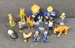 LARGE LOT OF 14 DISNEY ZOOTOPIA MOVIE PVC MIXED ACTION FIGURE TOYS
