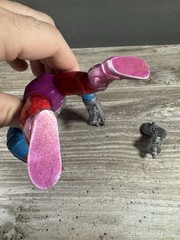 Vintage 1984 MOTU Mattel He-Man Roboto Action Figure Near Complete NEW BAND