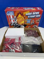 Ideal Evel Knievel Deluxe Dare Devil Stunt Set ~Not Complete