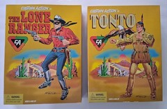 CAPTAIN ACTION as LONE RANGER & TONTO 12″ Action Figures 1998 New in Boxs Mantis