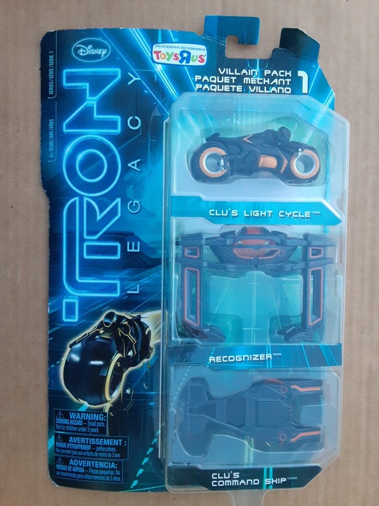 Disney TRON Legacy Spin Master Toys R Us Villain Pack 1 Diecast Mini Vehicles