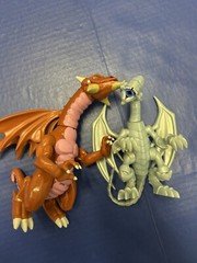 1996 Vintage Yu GI Oh Blue Eyes White Dragon & Thousand Dragon Action Figure Lot
