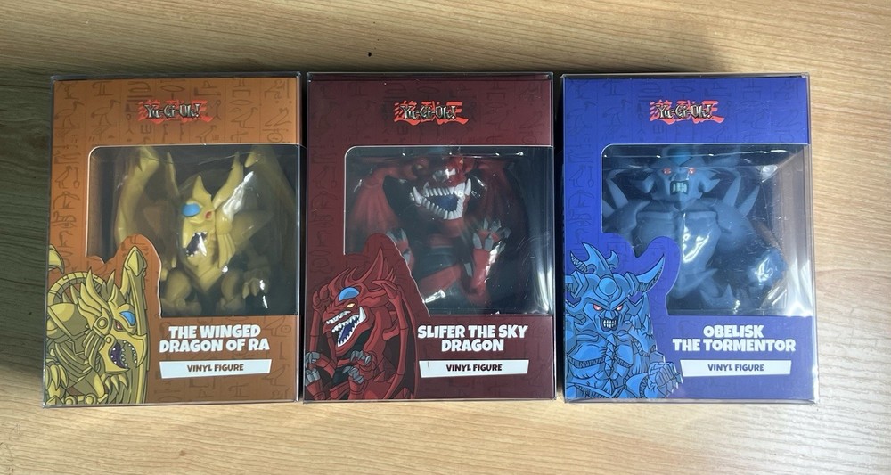 YouTooz Yugioh Winged Dragon of Ra Obelisk Slifer The Sky Dragon Figures Set