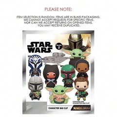 Star Wars Mandalorian Figural Keyring Blind Bag Mystery Pack Grogu Toy 1 Random