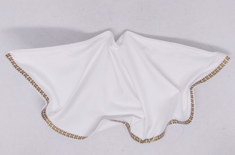 SU-MF-C-MVSZM: 1/12 Wired white cape with gold trim for McFarlane Movie Shazam
