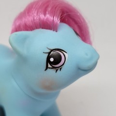 VINTAGE 1989 My Little Pony G1 Newborn BABY SHAGGY + Original Purple Duck Comb