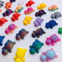 20pc 3D Printed Turtles Multicolored Cute Toy Decor Gift Decoration Random