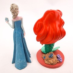 Disney princess Dolls Figures & Ornament Lot Of 6 Pvc Plastic Cake Toppers Elsa