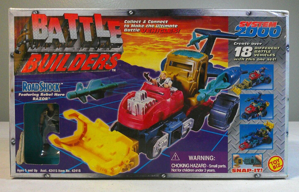 Battle Builders System 2000 Road Shock Vintage Toy Biz 1996 – NEW In Box – RARE!