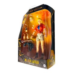 Jurassic Park Amber Collection Dr Ellie Sattler 6″ Figure Mattel NEW SEALED