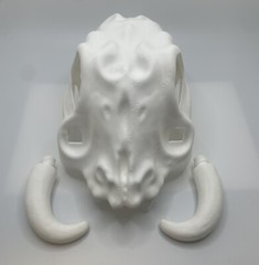 Vintage Kenner Star Wars POTF Ewok Battle Wagon Skull 3d Print Replacement part