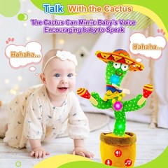 Interactive Singing & Mimicking Cactus Toy – Perfect Baby Gift for All Occasions