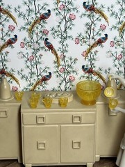 1:24 1950 Dollhouse Diorama Hostess Inspired by Marx with punch bowl set