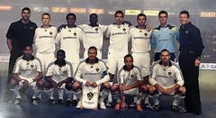 2011 LA Galaxy Team Signed Autographed Jersey David Beckham, Landon Donovan
