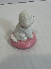 Vintage Puppy In My Pocket Bichon Frise Dog M.E.G Figure Toy