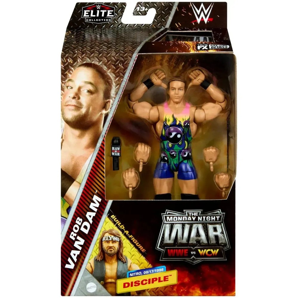 The Monday Night War: WWE vs. WCW – Rob Van Dam Action Figure (6") – Ma