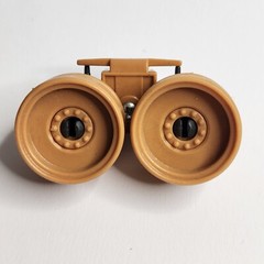 1985 Vintage Gi Joe Mauler MBT Tank Bogie Wheel x2 w Assembly Screw Vehicle Part